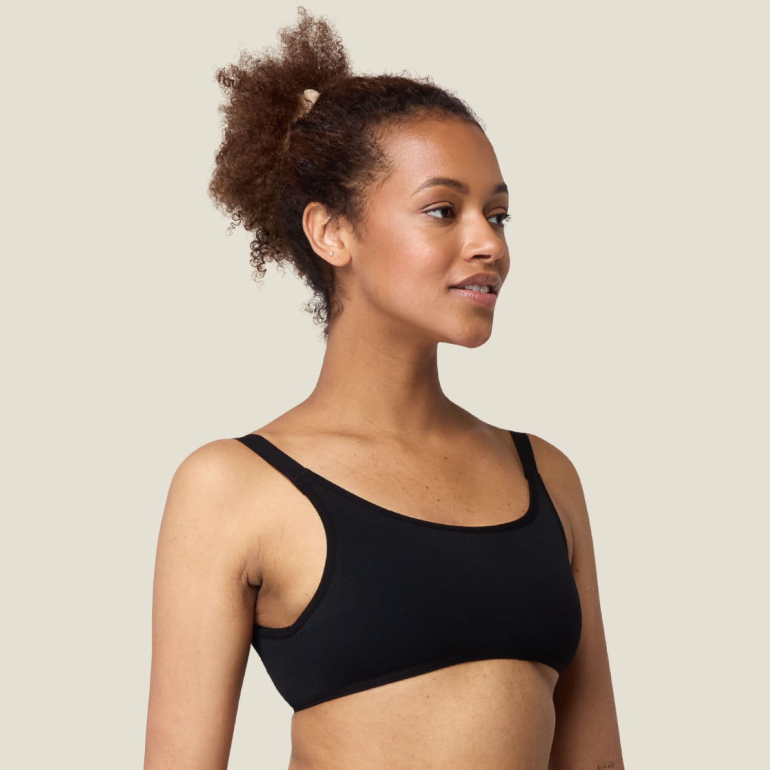 Side profile of WUKA Teen Bikini Top — sleek design with soft stretch for all-day confidence.