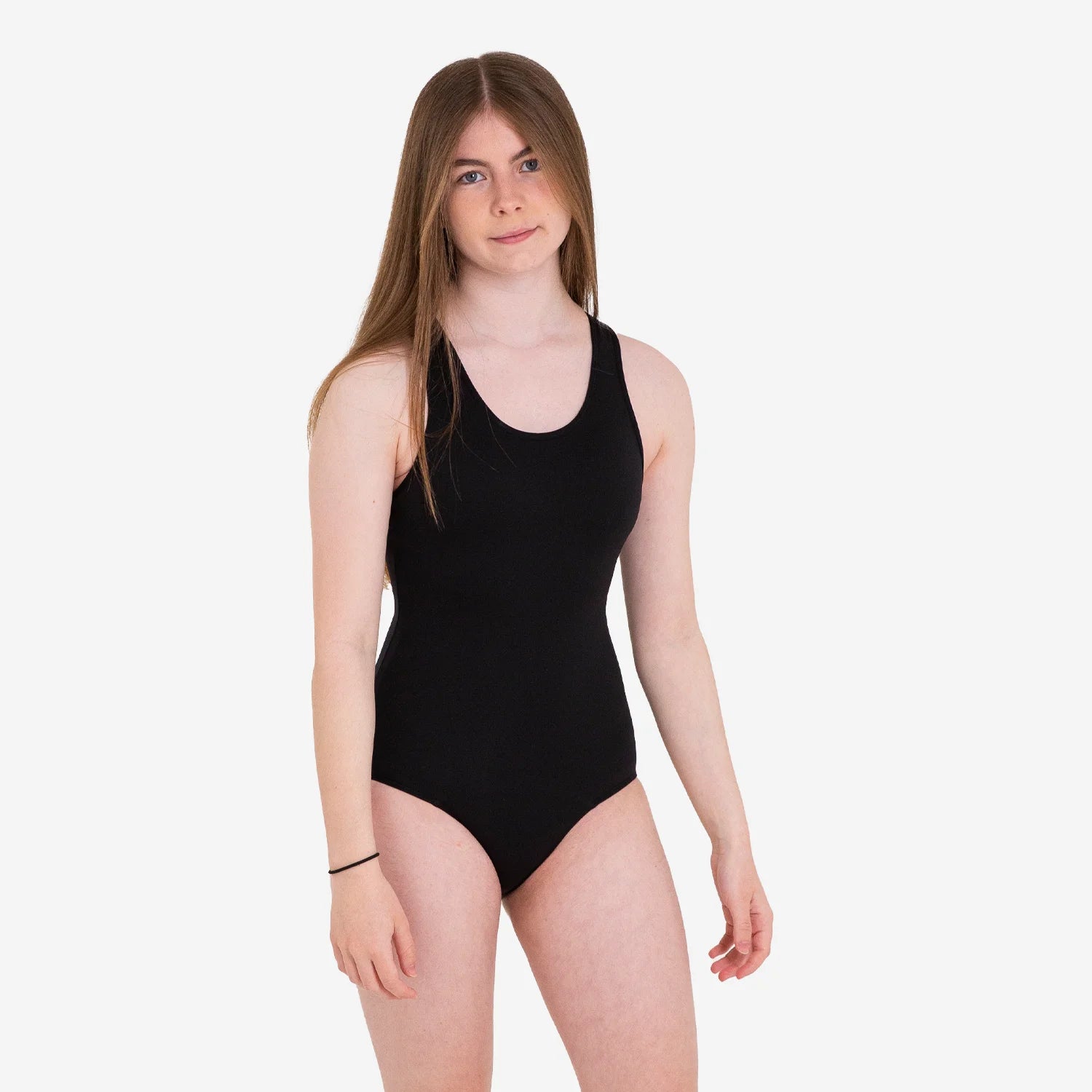 WUKA Teen Period Racerback Swimsuit Black