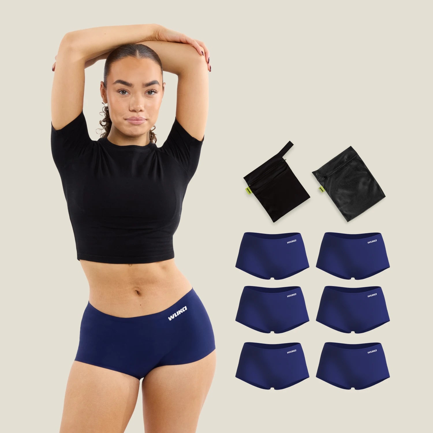 WUKA Period School Set - 1 Week - Boxer - Navy