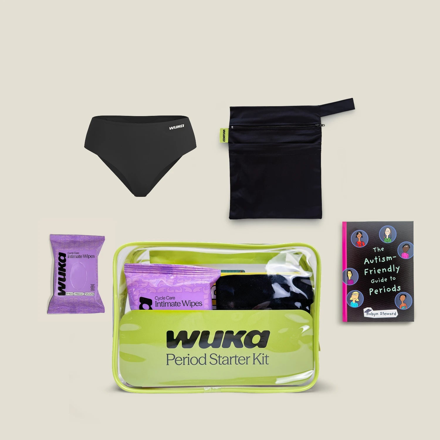 WUKA Teen Period Starter Kit - Midi - Black