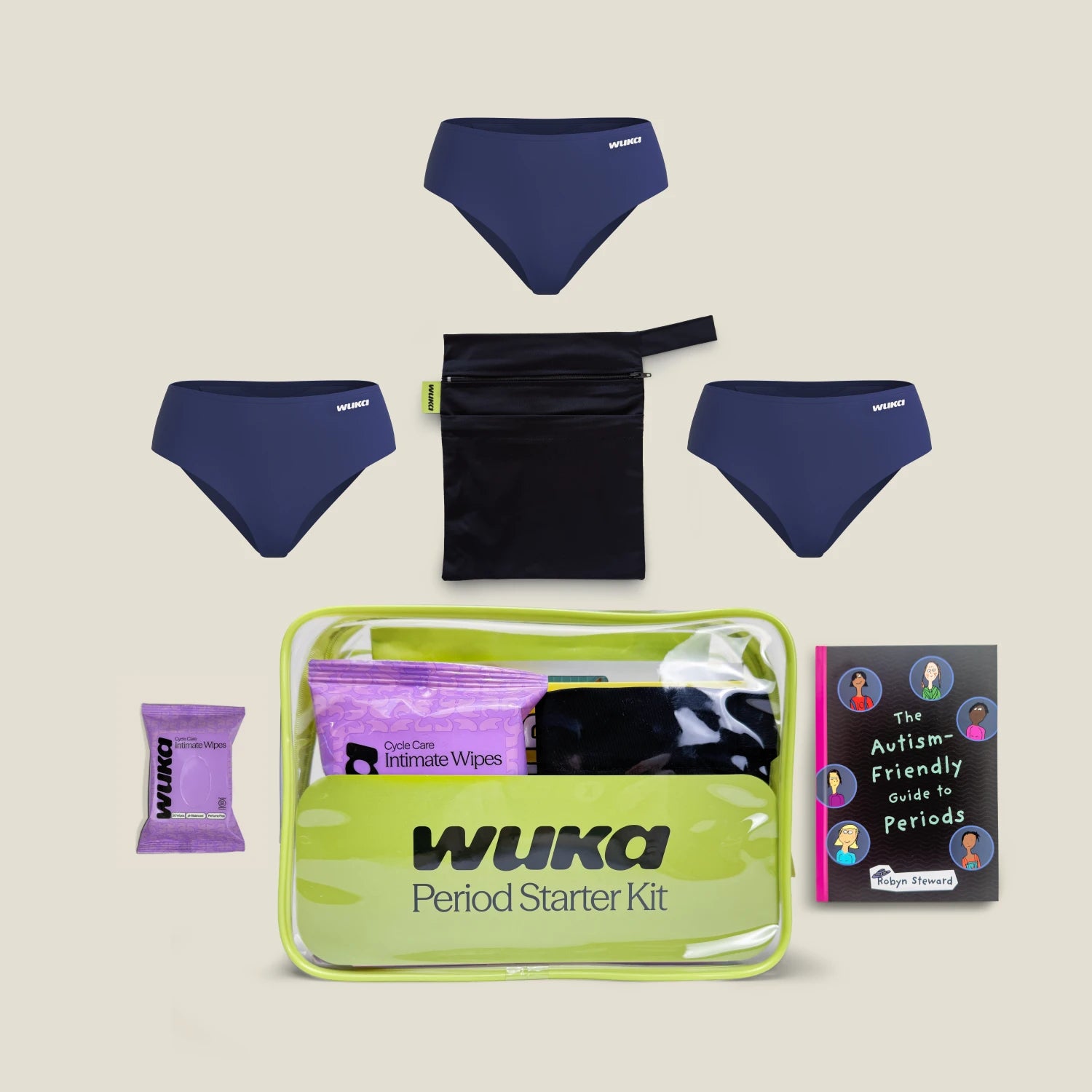 WUKA Teen Period Starter Kit - Midi - Super - Navy