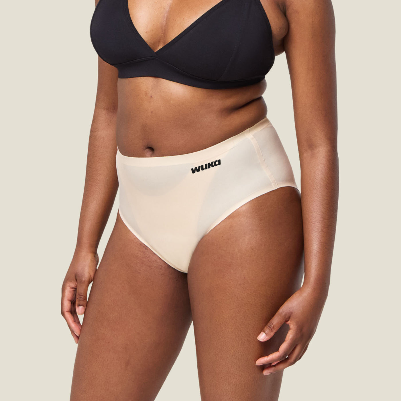 WUKA Stretch Seamless Midi Brief Light - Light Nude