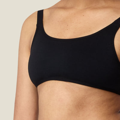 WUKA Teen Swim Bikini Adjustable Top - Black