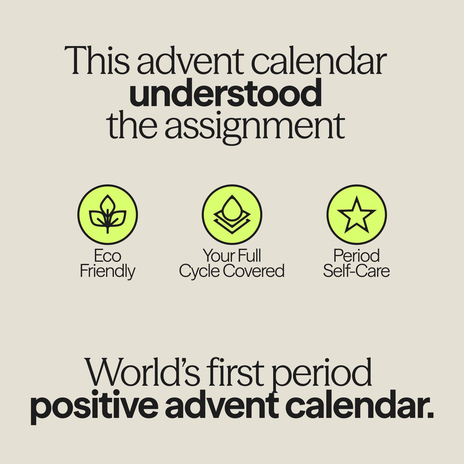 WUKA Period Positive Advent Calendar highlights eco-friendly, full cycle care and period self-care benefits