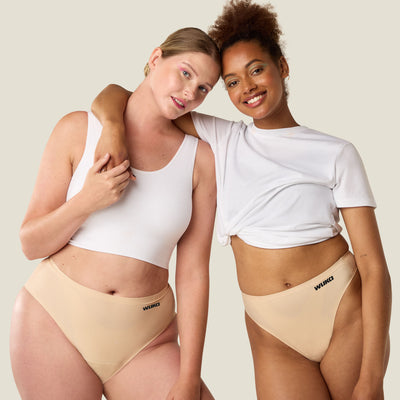 WUKA Stretch Seamless Midi Brief Light - Light Nude