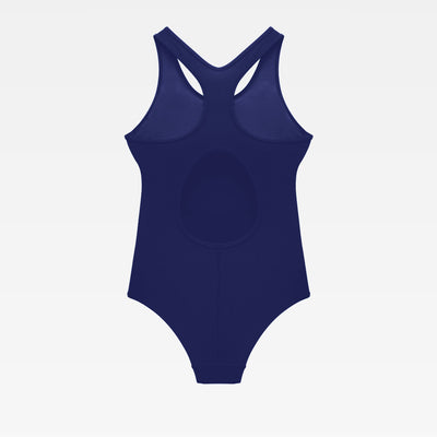 WUKA Teen Period Racerback Swimsuit Style Light to Medium Absorbency Navy Blue Colour 3D Render Back