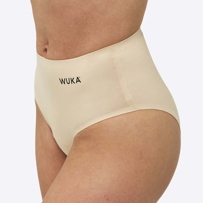 WUKA Teen Stretch Seamless Period Pants Style Heavy Flow Light Nude Colour Side