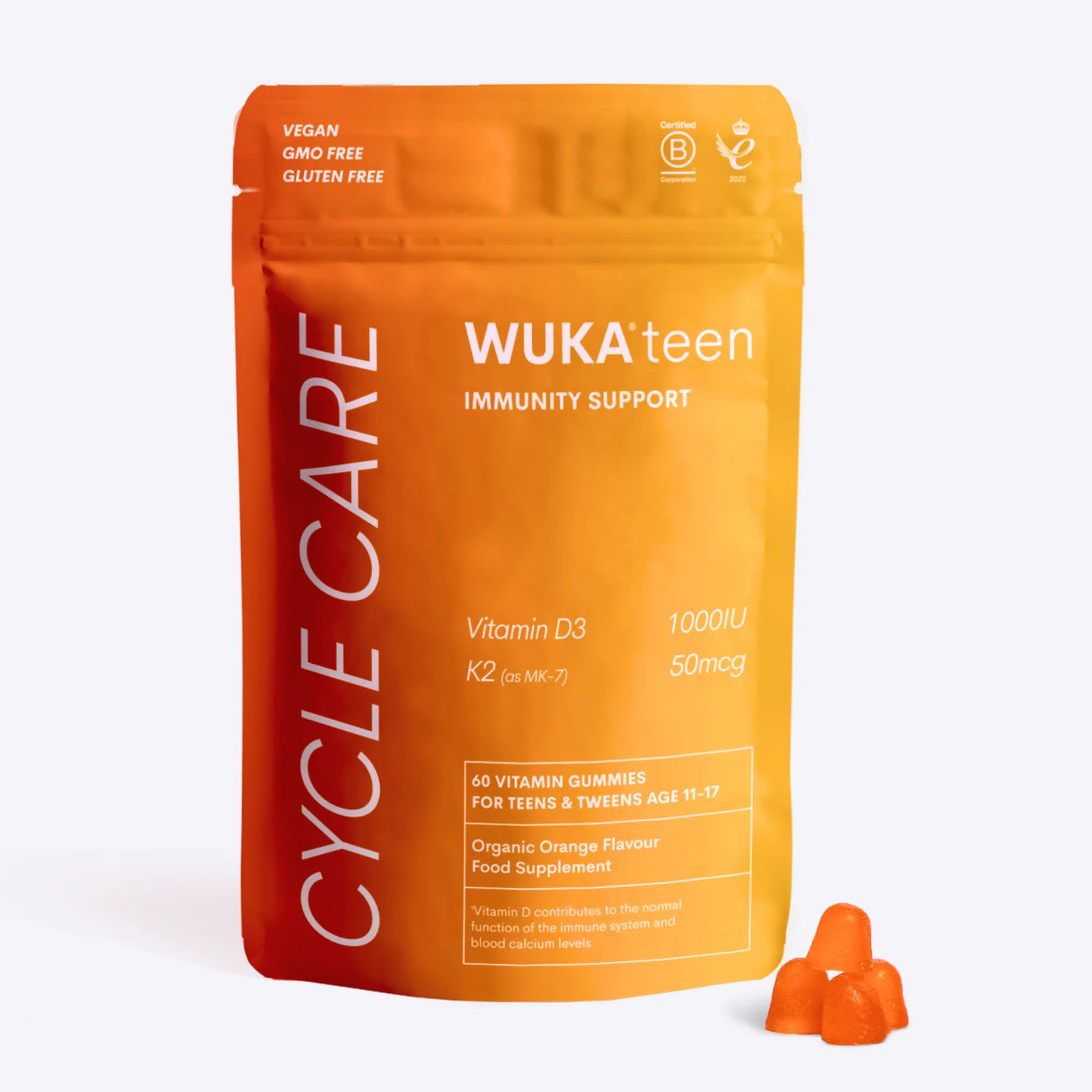 WUKA Teen Vitamin D3 K2 Gummies