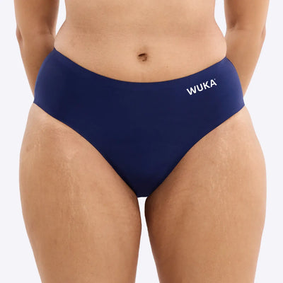 WUKA Teen Stretch Seamless Period Pants Style Heavy Flow Navy Colour Front